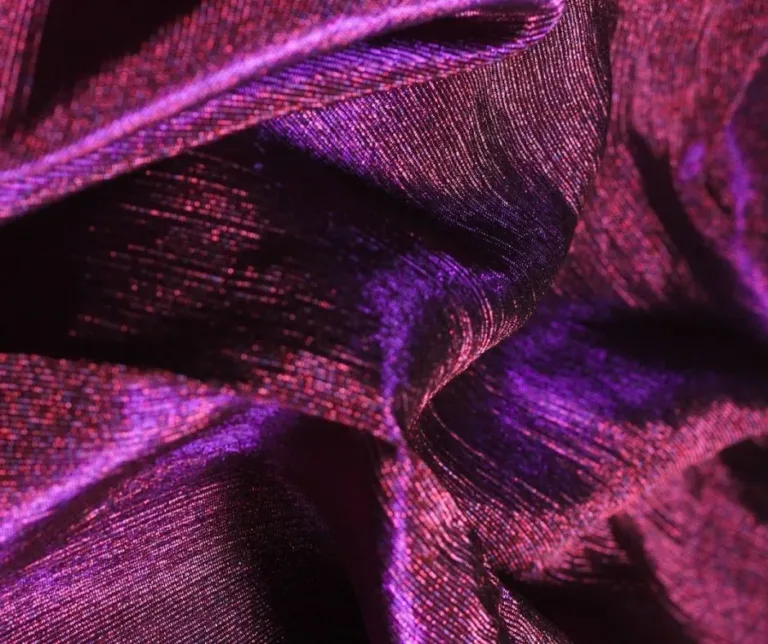 purple and scarlet mixed Multi-tone Iridiscent Aso Oke by Woven Market Africa